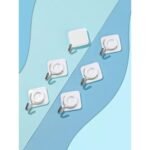 Conjunto 6 Gancho de Parede Metal Losango 2kg - Branca - Imagem 3