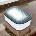 Conjunto 7 Potes Quadrado de Plástico com Tampa - Sortida - Imagem 3