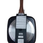 Frigideira Grill com Indução Quadrada 24,4cm - Preta