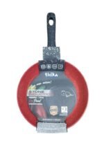 Frigideira em Alumínio Antiaderente Multifuncional 22cm - Vermelha - Imagem 2