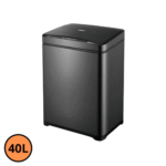 Lixeira Automática Retangular 40 Litros com Sensor em Aço - Preta - Imagem 3