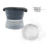 Forma De Gelo Esfera Silicone Grande Bola Redonda Bar Whisky - Imagem 4
