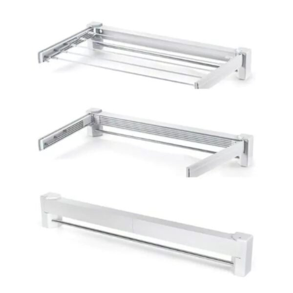 Varal Retrátil Dobrável 5 Varetas - Branca