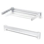 Varal Retrátil Dobrável 5 Varetas - Branca - Imagem 2