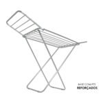 Varal de Alumínio Retrátil de Chão com Abas - Imagem 4