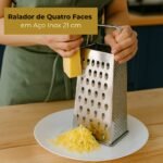 Ralador de Quatro Faces em Aço Inox 21 cm