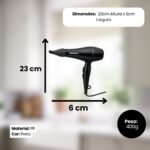 Secador de Cabelo Profissional 1800W 127V - Preta - Imagem 4