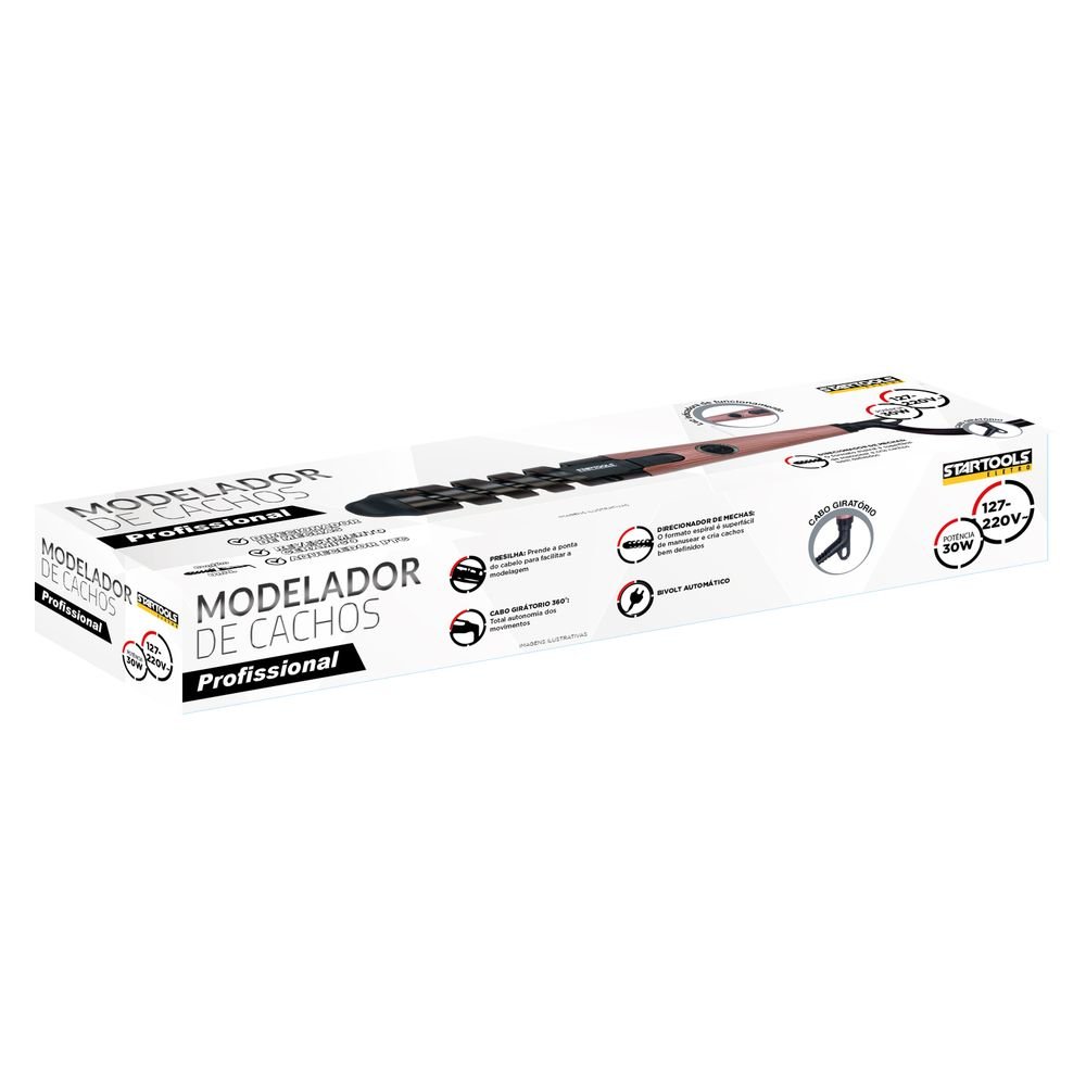 15393522374-6.jpg Modelador de Cachos de Cabelo 30W Bivolt - Rosa - Imagem 1