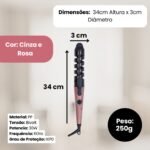 Modelador de Cachos de Cabelo 30W Bivolt - Rosa - Imagem 2