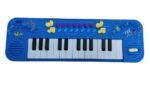 Kit Teclado Musical Infantil com Microfone - Azul - Imagem 2