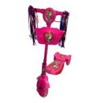 Patinete 3 Rodas Infantil Dobrável com Som e Luz - Rosa - Imagem 4
