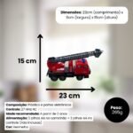 Caminhão de Bombeiro com Controle Remoto - Vermelho - Imagem 5