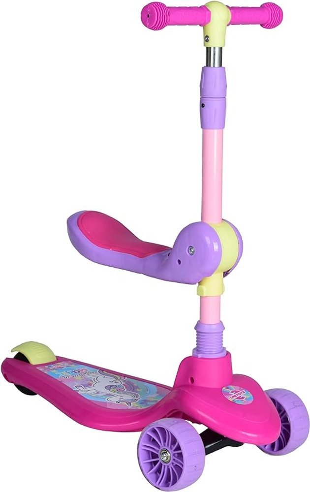 15396271681-jbafoqk4j4-xl.jpg Patinete Infantil com Assento 2 em 1 - Rosa - Imagem 1