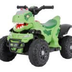 Quadriciclo Elétrico Infantil 6V Dinossauro Rex - Verde