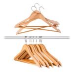 Jogo 3 Unidades Cabide De Madeira