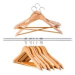 Jogo 3 Unidades Cabide De Madeira