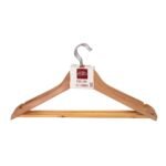 Kit 3 Unidades Cabides De Madeira com Verniz - Imagem 2