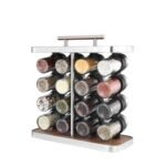 Conjunto 16 Potes de Condimentos Vidro 80ml - Inox - Imagem 2