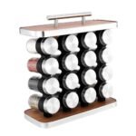 Conjunto 16 Potes de Condimentos Vidro 80ml - Inox - Imagem 4