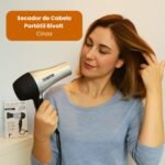 Secador de Cabelo Portátil 1200W Bivolt - Cinza - Imagem 5