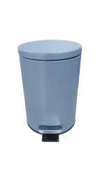 Lixeira Redonda com Pedal Multiuso Aço 3 litros - Cinza Matte - Imagem 6