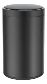 Lixeira Automática Redonda em Aço 40 Litros com Sensor - Preta - Imagem 3