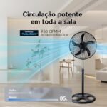 Ventilador 220V Pedestal Premium 60W - Preta - Imagem 3
