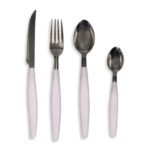 Kit de Talheres em Inox 25 Peças - Branco