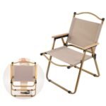 Cadeira Camping Dobrável com Braços de Madeira - Sortida - Imagem 2