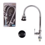 Torneira de Mesa Gourmet com Ducha Para Cozinha - Inox