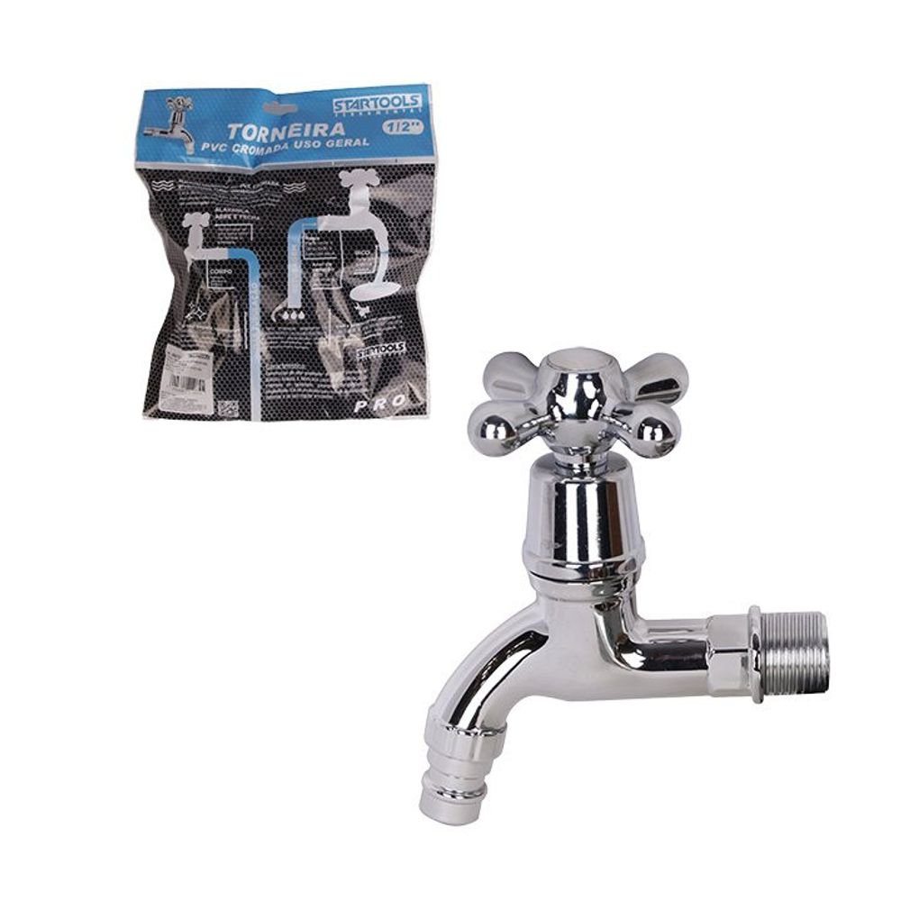 15397802085-lrwu94wc8gd-xl.jpg Torneira PVC Cromada 1/2'' - Imagem 1