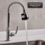 Torneira Gourmet Flexível de Mesa com Ducha 1/2'' - Inox - Imagem 4