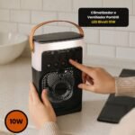 Climatizador e Ventilador Portátil LED Bivolt 10W - Preta - Imagem 4