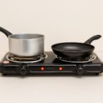 Fogareiro Elétrico Portátil 2 Bocas 220V - Preta