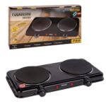 Fogareiro Elétrico Indução 2 Boca 220V - Preta