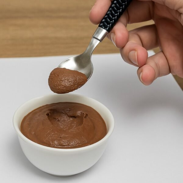 Kit 6 Colher de Sobremesa Inox Linha Gramado - Preta