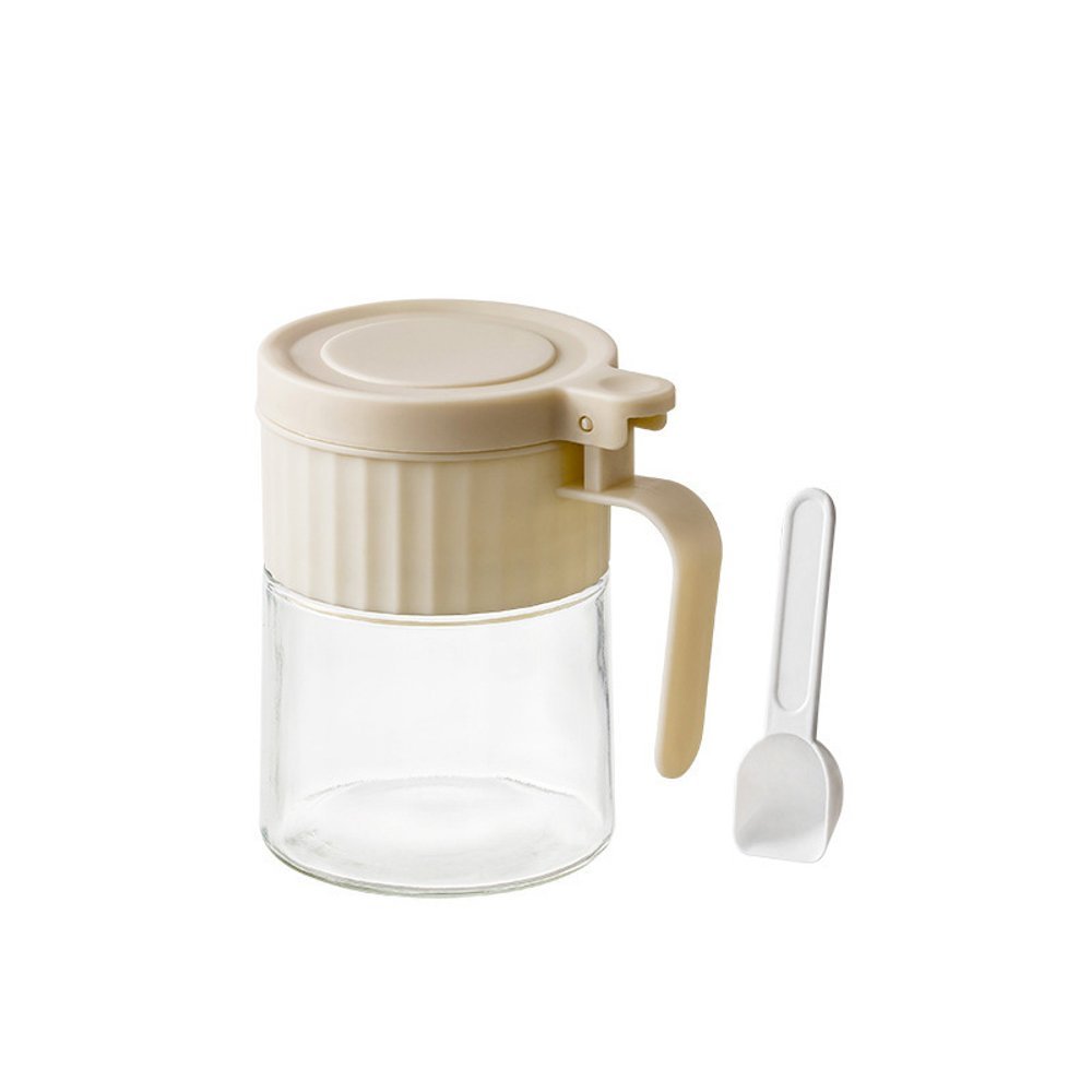 15397807207-nf0clo7dak-xl.jpg Porta Condimentos Redondo Vidro com Colher 280ml - Imagem 1