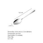 Kit 12 Colher de Café Beta - Inox - Imagem 4