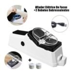Amolador Afiador Elétrico de Facas e Tesouras Bivolt - Branca - Imagem 3