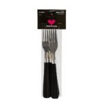 Kit 6 Garfo de Mesa Inox Linha Gramado - Preta - Imagem 4