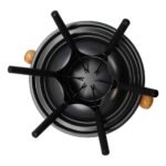 Conjunto De Fondue Para 6 Pessoas Com Garfos 11 Peças - Preta - Imagem 2