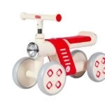 Mini Bike Infantil de Equilíbrio 4 Rodas - Vermelha