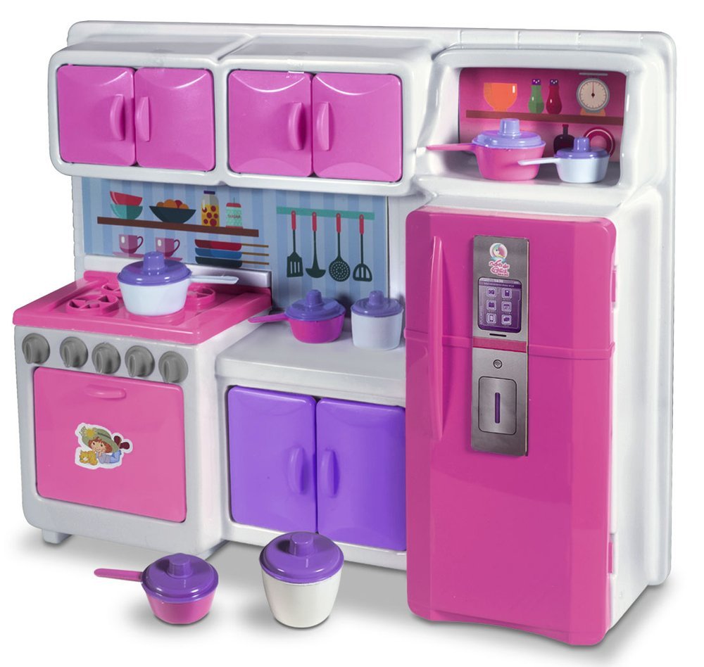 15398046607-ewbyes5xqb-xl.jpg Mini Cozinha Fogão Geladeira e Armário - Imagem 1