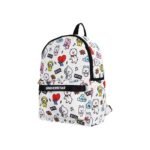 Mochila de Costa Escolar Personagens BT21 - Branca - Imagem 5