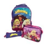 Kit Mochila Infantil Escolar com 3 peças Princesas Roxa - Imagem 6