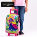 Mochila de Rodinhas Infantil Princess Wings - Rosa