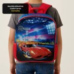 Mochila Infantil de Costa Carros - Vermelha - Imagem 4