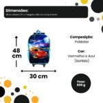 Mochila de Rodinhas Infantil Carros - Sortida - Imagem 7