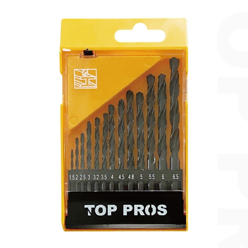 15471931846-15471923360-jogo-de-brocas-para-metal-13-pe-as-1-5-a-6-5mm-imagem-1.jpg Jogo De Brocas Para Metal 13 Peças 1.5 A 6.5mm - Imagem 1