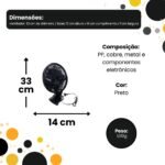 Ventilador de Mesa Portátil 127V com Oscilação - Sortido - Imagem 3